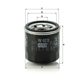 MANN FILTER Olejový filter W 67/2