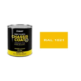 HB BODY 410 chassis coat, polomat - farba na kov a strechy 4 v 1 RAL 1021 750ml