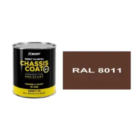 HB BODY 410 chassis coat, polomat - farba na kov a strechy 4 v 1 RAL 8011 750ml