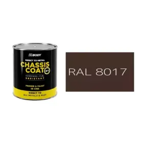 HB BODY 410 chassis coat, polomat - farba na kov a strechy 4 v 1 RAL 8017 750ml