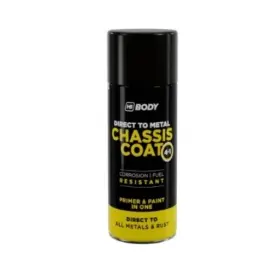 HB BODY 410 chassis coat, polomat - farba na kov a strechy 4 v 1 RAL 1018 sprej 400ml
