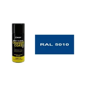 HB BODY 410 chassis coat, polomat - farba na kov a strechy 4 v 1 RAL 5010 sprej 400ml